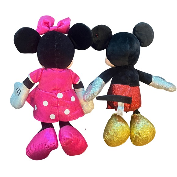 TY Beanie Babies Sparkle Disney Mickey and Minnie Mouse 8" - Picture 4 of 6